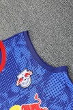 2025-26 Mens RB Leipzig blue vest short training suit