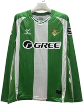 2025-26  Mens  Real Betis Home Long Sleeve Soccer Jersey