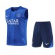 2025-26 Mens PSG blue vest short training suit