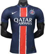 2024-25 Mens PSG  Home Player  version Soccer Jersey （Have two Stars⭐⭐)