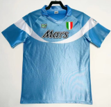 1990-91 Napoli Home Retro blue Soccer Jersey