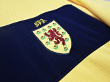 2002 Mens Scotland Retro  Away  yellow soccer Jersey