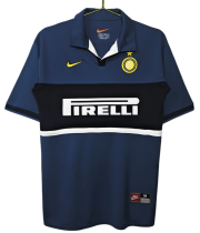 1998-99 Inter Milan Retro  away dark blue soccer Jersey