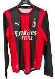 2026-27  AC Milan Home Long Sleeve Soccer Jersey