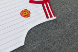 2026-27 Manchester United white vest Training Short Suit