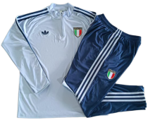2026-27 Italy light blue Half Pull Tracksuit (半拉链) B26060#
