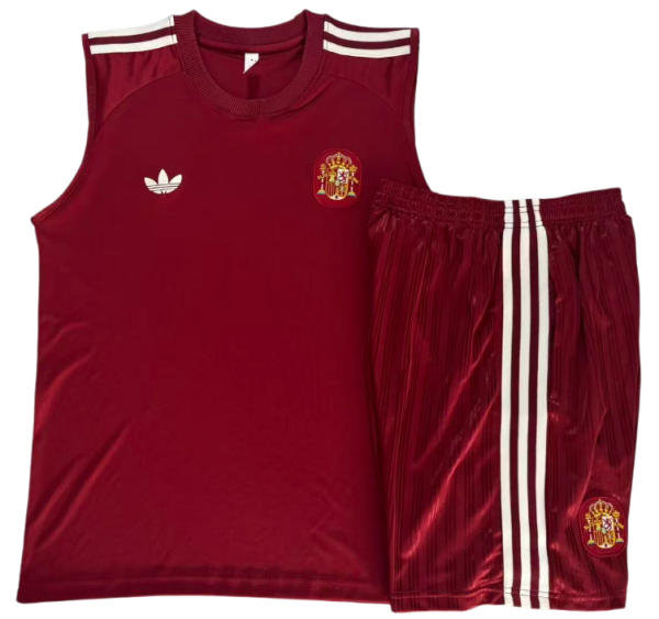 2026-27 Spain maroon vest training Short suit D26044#