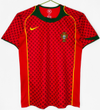 Retro Mens Portugal  home Soccer Jersey 2004
