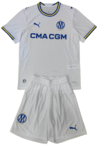 2026-27 Kids Marseille home white soccer jersey