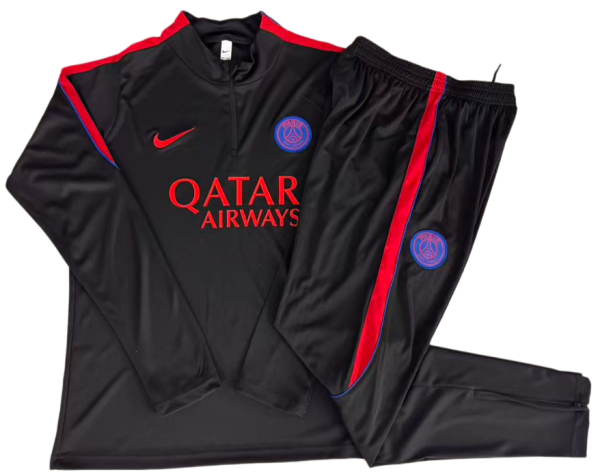 2026-27 Kids PSG Black  Half Pull Tracksuit  E26079#