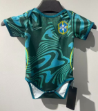 2026-27 Brazil Baby green Infant Crawl Suit