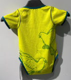 2026-27 Brazil Baby yellow Infant Crawl Suit
