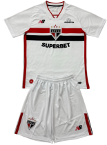 2026-27 Kids Sao Paulo home white soccer jersey