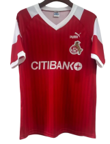 1992 Mens FC Koln away red Retro  soccer jersey