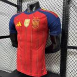 2026-27 Mens Spain home Player version soccer Jersey (Have two star ⭐⭐）
