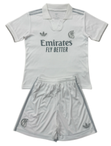 2026-27 Kids Real Madrid white 125th Anniversary Soccer Jersey