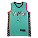 2023 Sa Spurs green #5 City Edition Top Quality Hot Pressing NBA Jersey