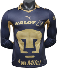 2026-27 Mens Pumas UNAM away Player version Long Sleeve soccer Jersey