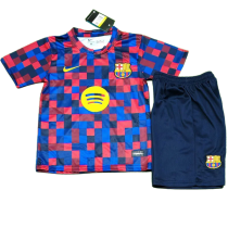 2026-27 Kids Barcelona red blue training suit