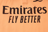 2026-27 Kids Arsenal Orange Half Pull Training Suit E26127#