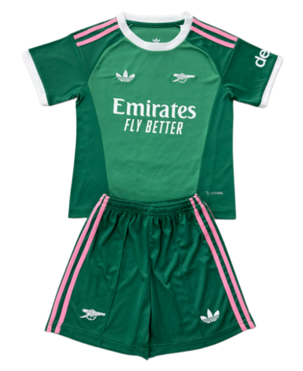 2026-27 Kids Arsenal Goalkeeper Green Soccer Jersey