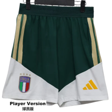 2026-27 Mens Italy Green Player Version Shorts Pants