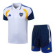 2026-27 Mens Boca Juniors White Polo Training Short Suit C2641#