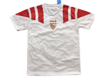 2026-27 Sevilla White Retro Version Fans Soccer Jersey