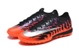 N Black Orange Flat Soccer Shoes 066