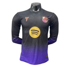 2026-27 Barcelona away Long Sleeve Player Version Soccer Jersey(紫袖子)