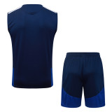 2026-27 Mens Boca Juniors Royal Blue vest Training Short Suit D25090#