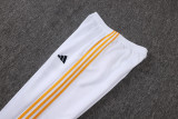 2026-27 Kids Real Madrid White Long Pull Training Suit E26132#