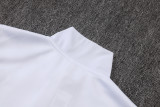 2026-27 Kids Real Madrid White Long Pull Training Suit E26132#