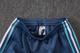 2026-27 Kids Argentina Grey Blue Long Pull Training Suit  E26142#