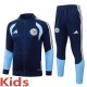 2026-27 Kids Ajax Royal Blue Long Pull Training Suit  E26144#