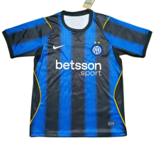 2027-28 Mens Inter Milan Home Blue Black Fans Soccer Jersey