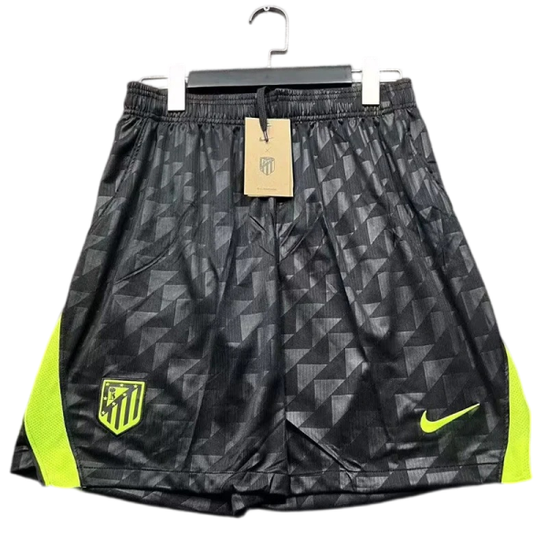 2026-27 Mens Atletico Madrid Away Black Shorts Pants