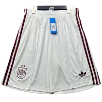 2026-27 Mens Spain Away White Shorts Pants (have two stars ⭐⭐)