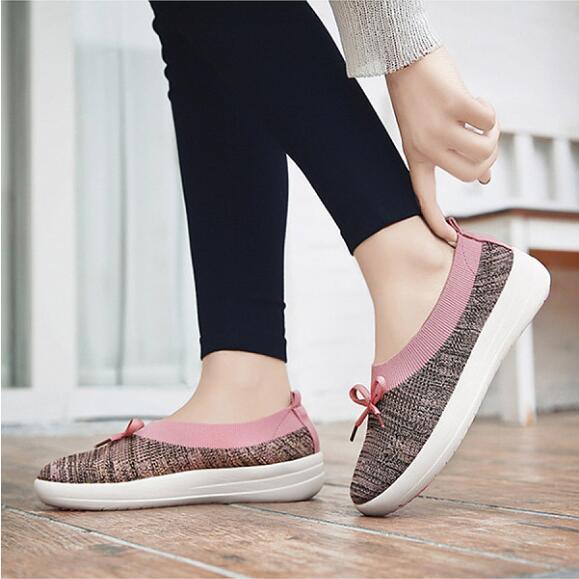 color block flat round toe casual sport sneakers