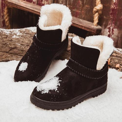 Women Fashion Suede Ankle Cotton Booties Snow Boots