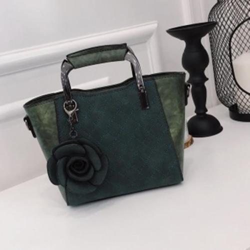Retro Rose Handbag Mini PU Leather Crossbody Bag