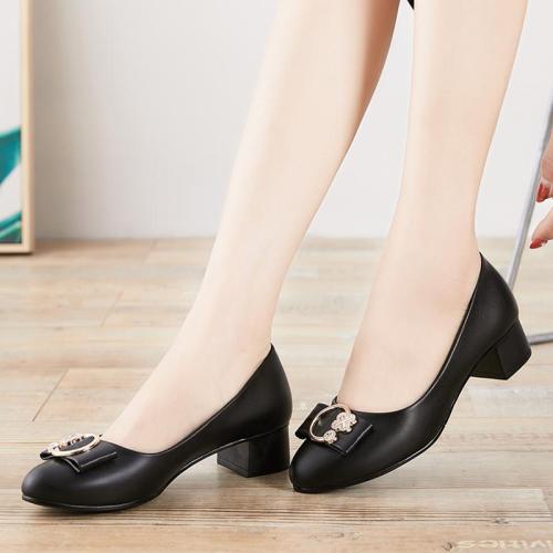 Summer Chunky Heel Pointed Toe Shoes