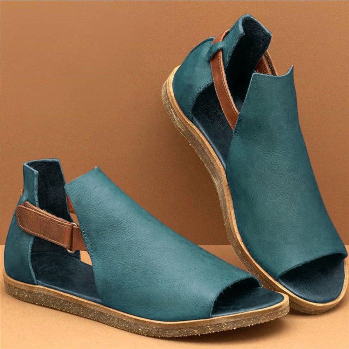 Flat Peep Toe Sandals Casual Shoes Vintage Sandals Platform