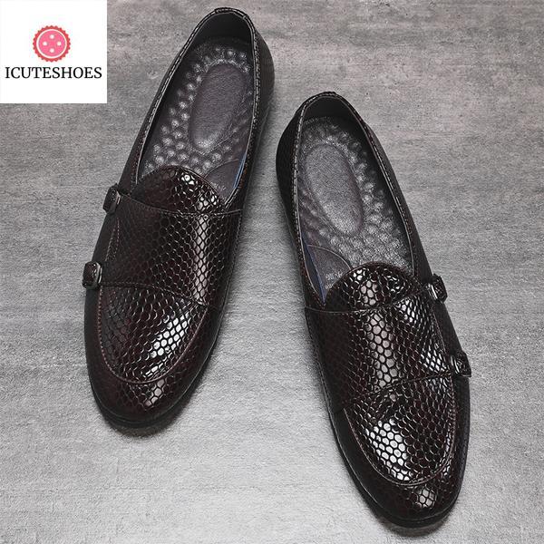 Slip-On Formal Dress Leather Shoes Fashion High Quality Flats Loafers
