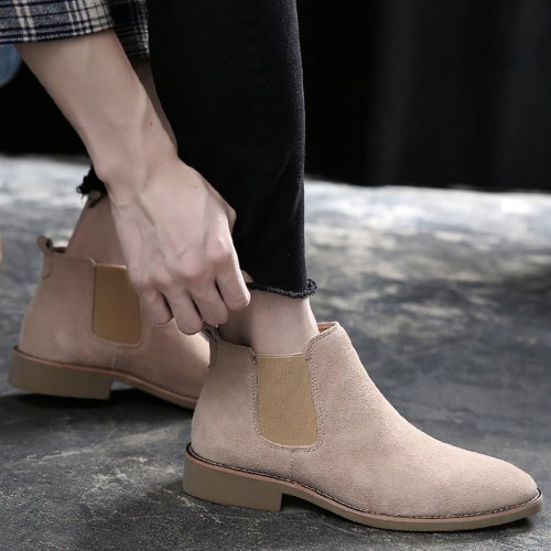 Men's High Leather Chelsea Boots