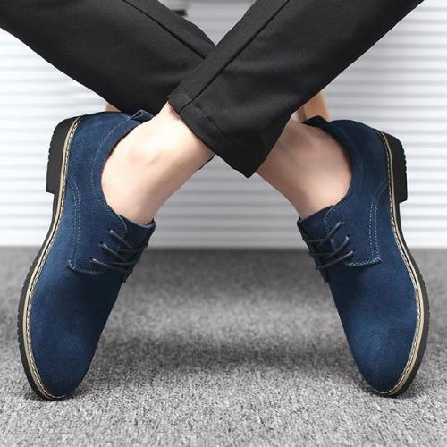 Mens Large Size British Style Casual Flat Shoes