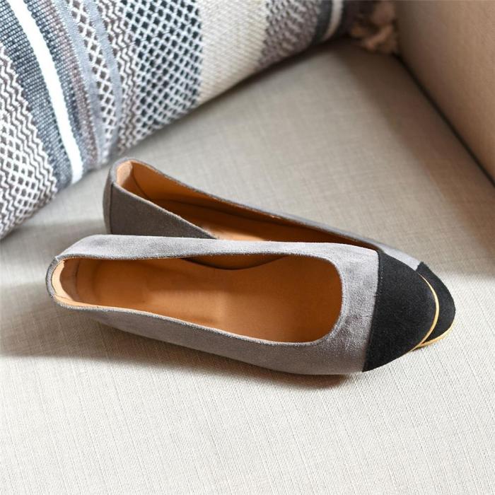 Women's Color Stitching Casual   Flat Shoes
