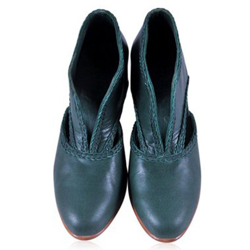 cutout low heel oxford shoes women daily loafers