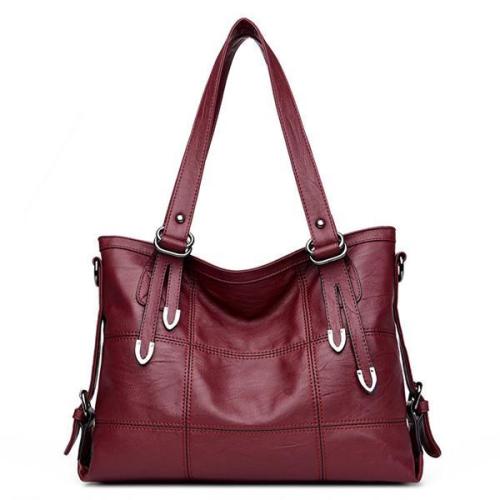 Vintage Soft PU Leather Handbag Large Capacity Crossbody Bag