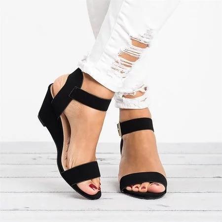 plus size wedge sandals